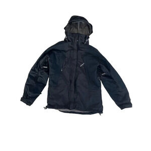 VTG North Face Gore-Tex 3-in-1 Jacket Hooded Women's L Black Hood Fleece Liner